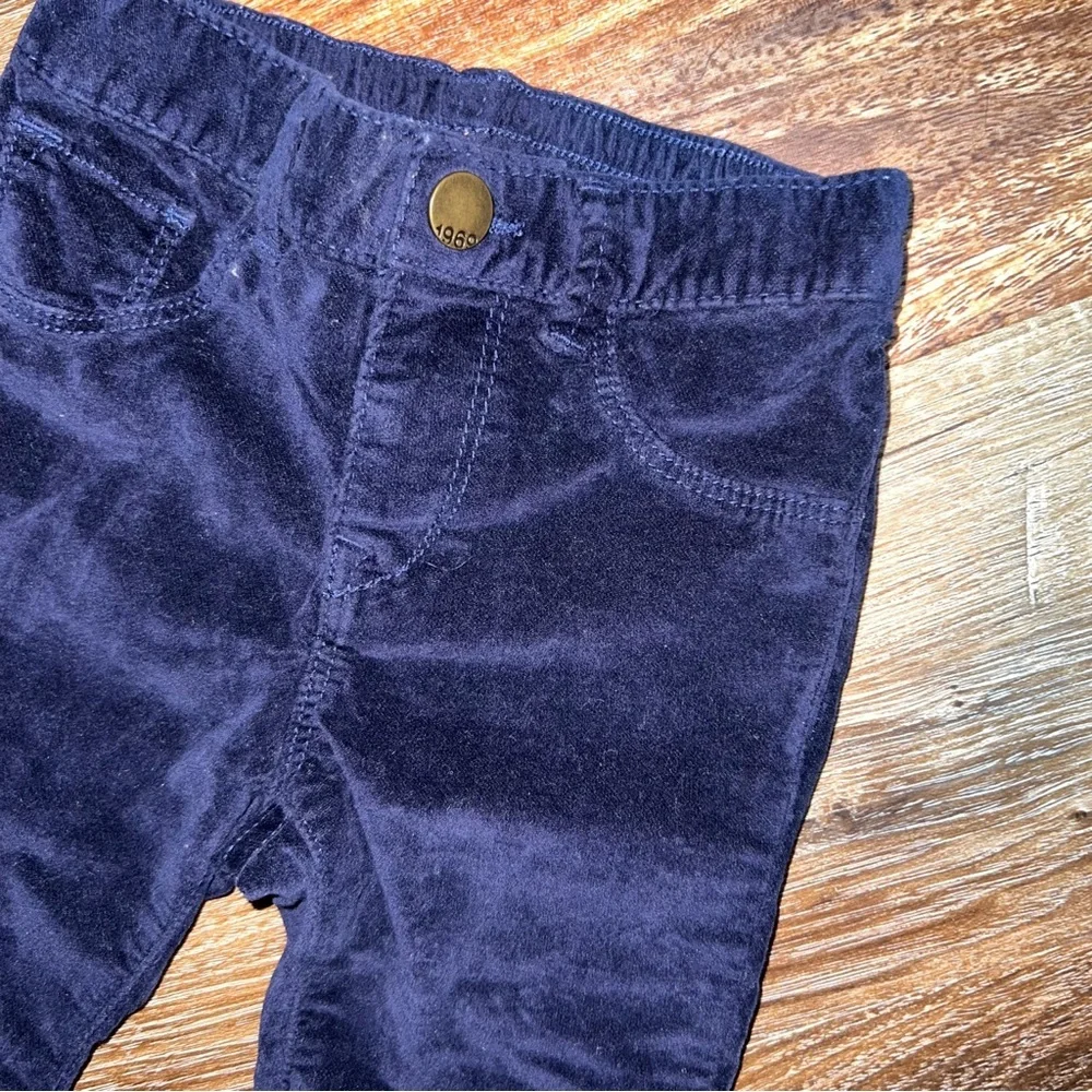 babyGAP Baby Girls Corduroy Jeggings Pants - Navy, Size 18-24M